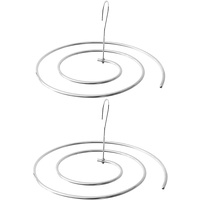 【2 Stück】 WAIKAS Edelstahl-Kleiderbügel, platzsparender multifunktionaler Spiral-Wäscheständer, mit Einer Gesamtlänge von 1.8 Metern, stark belastbar, Aufhänger für Bettlaken, Bettdecke (2-Pack)