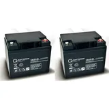 Q-BATTERIES UALITY Ersatzakku für Invacare Orion Elektromobil 24V 2 x 12V 50Ah AGM Batterie