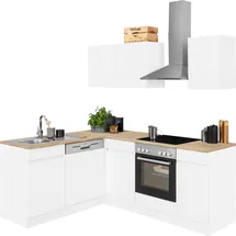 OPTIFIT Winkelküche L-Form 210 x 175 cm weiß