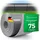 Novatool Sichtschutzstreifen 75 m grau PVC 3 St.
