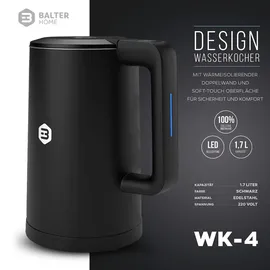 Balter Home WK-04-Touch 1,7 l Schwarz