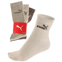 Puma Sportsocken Tennissocken Crew Tennis Socken Unisex für Damen und Herren Paar, Farbe:Chestnut Combi, Socken & Strümpfe:43-46 - 43-46