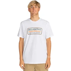 T-Shirt BILLABONG "Trademark", Herren, Gr. M, weiß, 100% Baumwolle, Kurzarm, Shirts