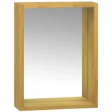 vidaXL Spiegelschrank 30x10x40 cm Massivholz Teak