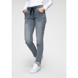 KANGAROOS Jogg Pants in Denim-Optik mit elastischem Bündchen Gr. 36 N-Gr, light-blue-used, Jeans, 59854431-36 N-Gr