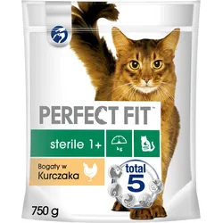 PERFECT FIT (Steril 1+) 750g Trockenfutter mit Huhn für Katzen nach der Sterilisation