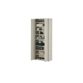 Forte Mehrzweckschrank 74,3 x 192 x 34,8 cm Beige