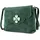 Allgäu Rebell Blümchen Umhängetasche Leder Green