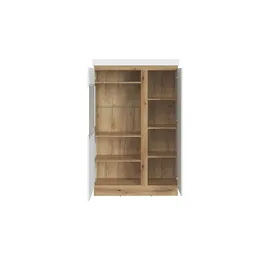 Sconto Vitrine ASMUS 104 x 40 x 164 cm Weiß