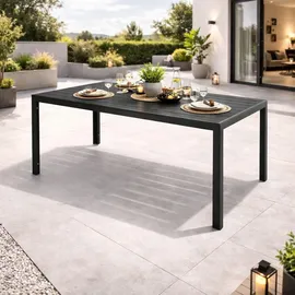 Mojawo Gartentisch 180 x 90 x 74 cm Anthrazit/Grau