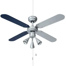 ETC Shop RGB LED Deckenventilator 102 cm Grau