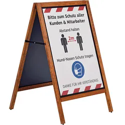 update displays Kundenstopper MULTI braun DIN A1