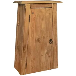 vidaXL Bad-Wandschrank Massivholz Kiefer 42x23x70 cm