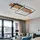 GLOBO Memory Deckenleuchte 1x LED 24,0 W Holzoptik schwarz