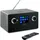 Medion P85444 2.1 Internetradio mit Subwoofer (DAB+, UKW Radio, Spotify Connect, WLAN, Bluetooth, Streaming, Equalizer, Farbdisplay, USB, AUX, Wecker, Schlummerfunktion, Sleep Timer) Titan