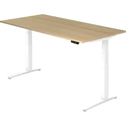 bümö elektrisch höhenverstellbarer Schreibtisch 200x100 cm mit Memory-Steuerung - Design Schreibtisch höhenverstellbar elektrisch, elektrischer