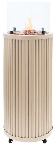 Cosi Feuersäule Cosipillar Aluminium Sand / Beige