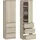 home collective Kleiderschrank 50x40x180 cm Beige