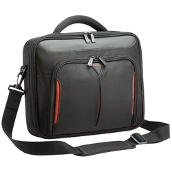 Targus Notebooktasche Laptoptasche Classic+, schwarz/rot, bis 35,6cm 13-14,1"