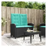 vidaXL Gartenbank 100 x 59 x 93 cm Schwarz