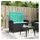 vidaXL Gartenbank 100 x 59 x 93 cm Schwarz