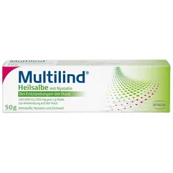 Multilind HEILSALBE mit Zinkoxid und Nystatin 50 g Paste