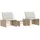 vidaXL Sonnenliege 75 x 52 x 29 cm Beige