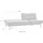 Innovation Living Schlafsofa Splitback Polyester 3-Sitzer Grau