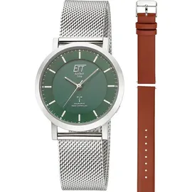 ETT Eco Tech Time ELS-11618-81MS Damenuhr Atacama Solar Funkuhr
