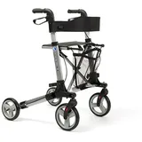 Vermeiren Reise - Rollator Quadri Light | 3-fach faltbar, ultraklein, Silber 1 St