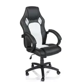 TRESKO Racing Chefsessel Schwarz/Weiß