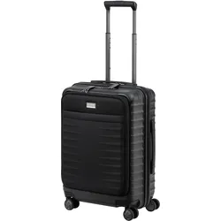 TITAN Reisekoffer  LITRON Kabinentrolley mit Vortasche 55 cm   4 Rollen 42 l - Schwarz