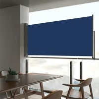 vidaXL Ausziehbare Seitenmarkise 60 x 300 cm blau