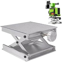 lencyotool Hebebühne Hubtische Hebeplattform Galvanik Aluminium Labor Ständer Rack Scherenheber, Scherenwagenheber Für Labor, Schweres Stützgewicht 60kg