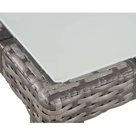 vidaXL Garten-Essgruppe 7-tlg. grau 44071
