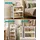Songmics Organizer auf Rollen, 4 Ebenen, Boxen mit Deckel,
