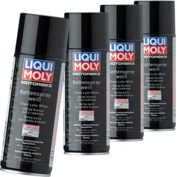 4x400 Ml Liqui Moly 1591 Kettenspray Weiß Motorrad Kettenspray Wartung Kette: Liqui Moly 1591