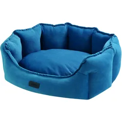 NOBBY Komfort Bett oval CORDO Komfort Bett oval CORDO blau 86 x 70 x 24 cm