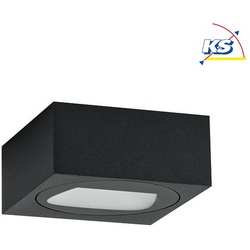 Brumberg Outdoor LED Wandeuchte QUADER, IP65, direkt 230V, 5W 3000K 310lm, Strukturgraphit BRUM-10120103