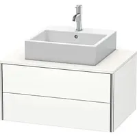 Duravit XSquare Waschtisch-Unterschrank XS491003636 80x40x54,8cm, 2 Schubkästen, weiß seidenmatt