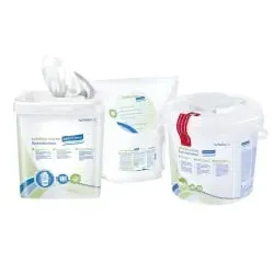 Schülke wipes safe&easy Desinfektionstücher 119544 , 1 Karton = 6 Rollen á 111 Tüchern, 