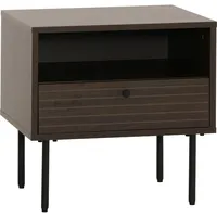 MCW Nachttisch MCW-N78, Nachtschrank, Schublade, skandinavischer Stil Metall Holz