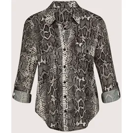 Madeleine Hemdbluse mit Unikat-Print Weiß 36