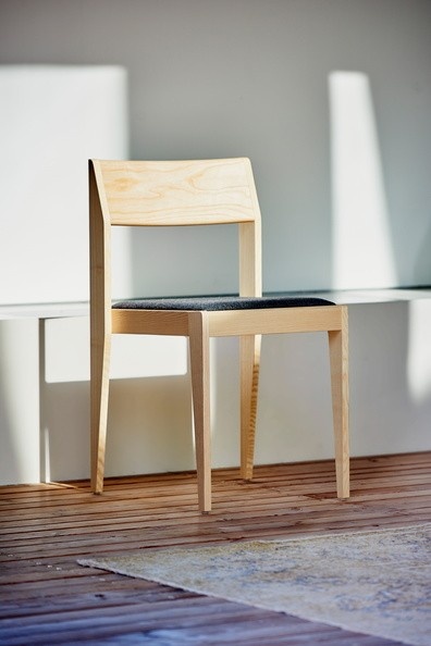 Stuhl mit gepolsteter Sitzfläche Nora natur/steinbraun"Stuhl mit gepolsteter Sitzfläche Nora"