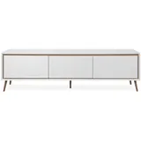CaliCosy Arona TV-Möbel 38 x 50 x 44 cm Eiche/Weiß MDF