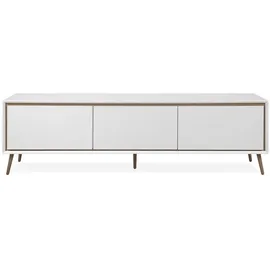 CaliCosy Arona TV-Möbel 38 x 50 x 44 cm Eiche/Weiß MDF
