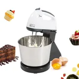 TaNeHaKi Edelstahl Teigknetmaschine 1.7L Teigkneter Elektrisch Küchenmaschine Teigmaschine 7 Geschwindigkeitsstufen Elektrische Knetmaschine Küchen Rührmaschine Teigmischer Maschine 100W