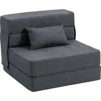 Schlafsofa Mit Matratze, Schaumstoff-schlafsofa, Inklusive Kissen, Anthrazitgrau
