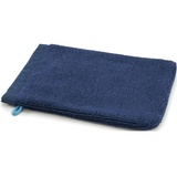 BASSETTI New Shades Waschhandschuh aus 100% Baumwolle in der Farbe Blau B1, Maße: 16x12 cm