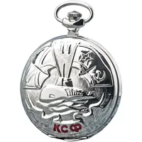 Strela Molnija Taschenuhr 3602 ROTER Banner NORDFLOTTE russische Submarine mechanische Uhr aus Russland Handaufzug